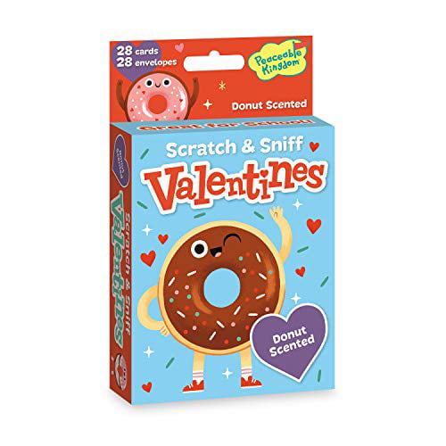 Peaceable Kingdom 1 Count Scratch and Sniff Kitty Valentine 